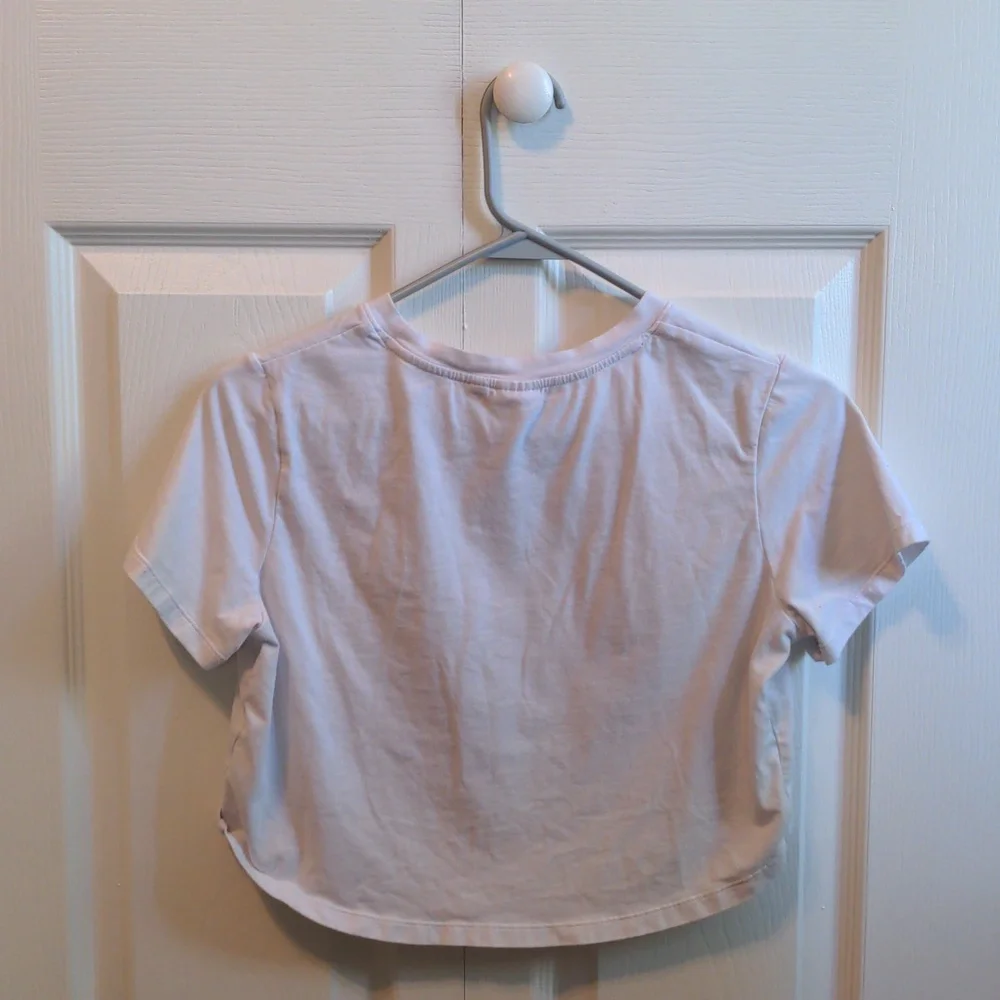 AYBL Cropped White T-Shirt - Picture 2 of 3